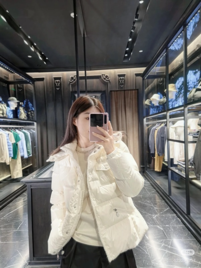 110221  New wool woven hooded down jacket Top quliaty 1:1 clothing