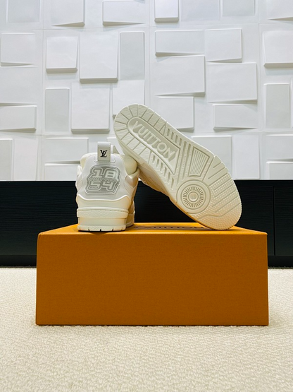 OLS45 Real Leather Women35-40 Man40-45 Sneakers shoes With box