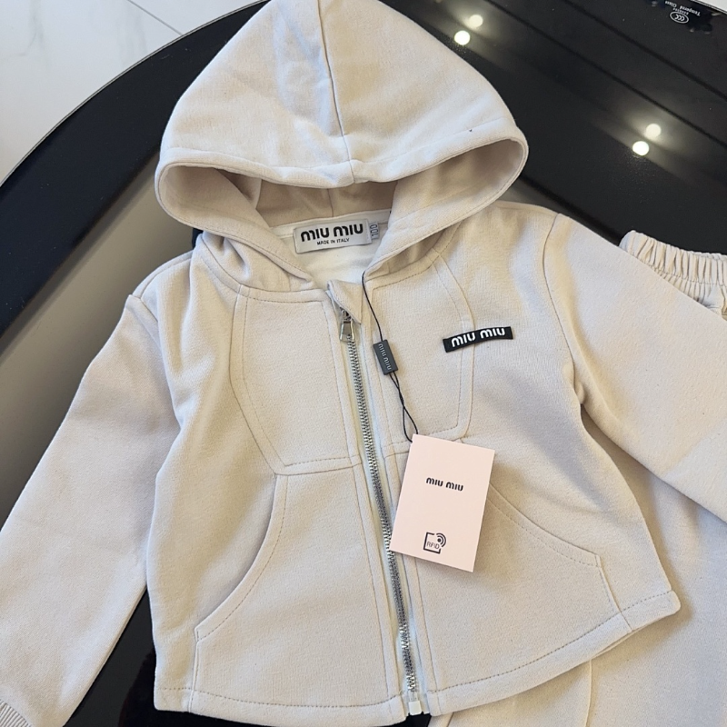 TMUC1 Spring and Autumn New Girls' Pure Cotton Set Hooded Long Sleeve+Pants Clothing