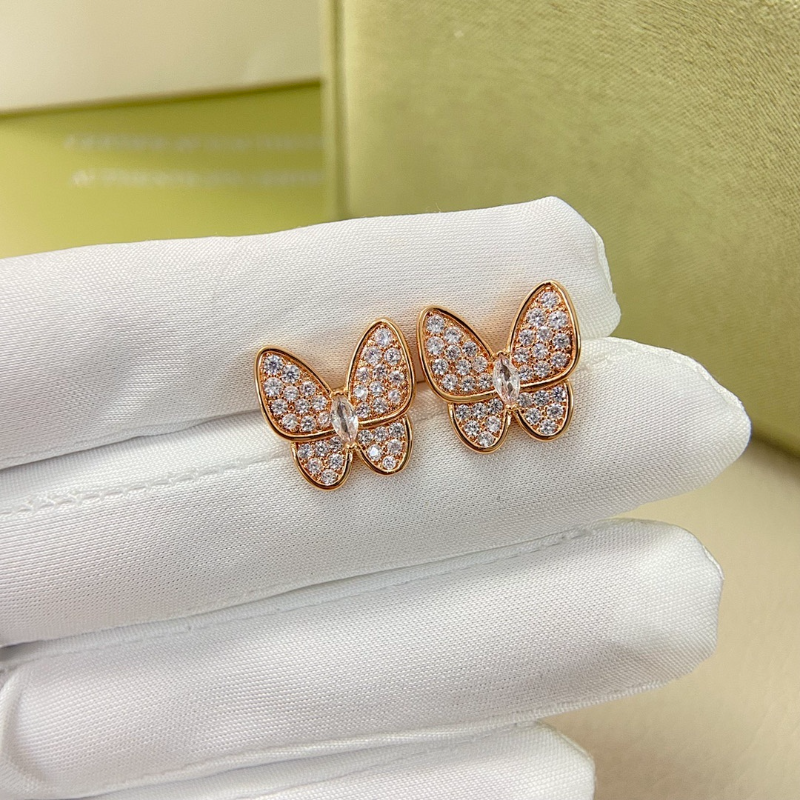 VAE54  Women's New Full Diamond Butterfly Earnail Jewelry