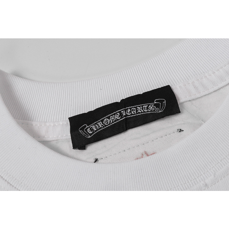 KLC10 High quality men's short sleeved heavy-duty embroidered T-shirt, pure cotton top Clothing