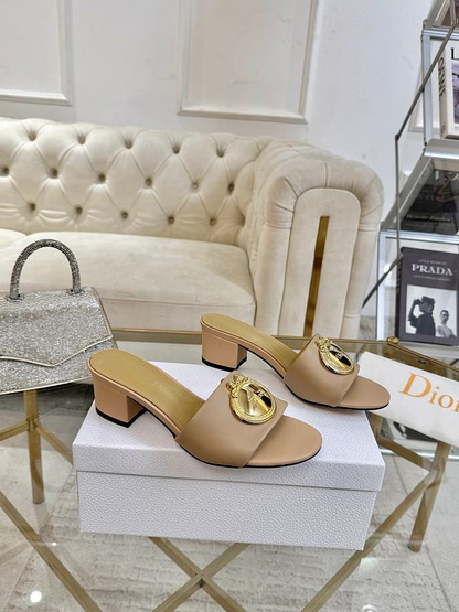 SHDS6 Women 5.5CM Heel slipper Shoes 35-42 with box