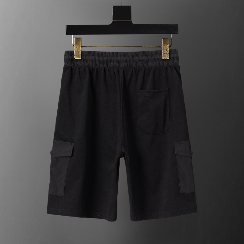 MOC044  New men's summer pure cotton polo top+shorts two-piece outfit clothing