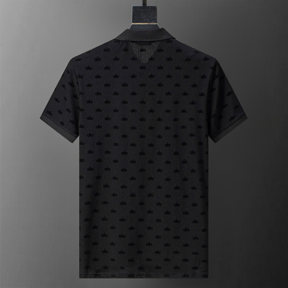 ALOC5 New Men's Summer Cotton Top+Shorts Set Clothing