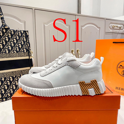 MJHS23 Synthetic Leather Man35-40 Women40-45 Shoes with box