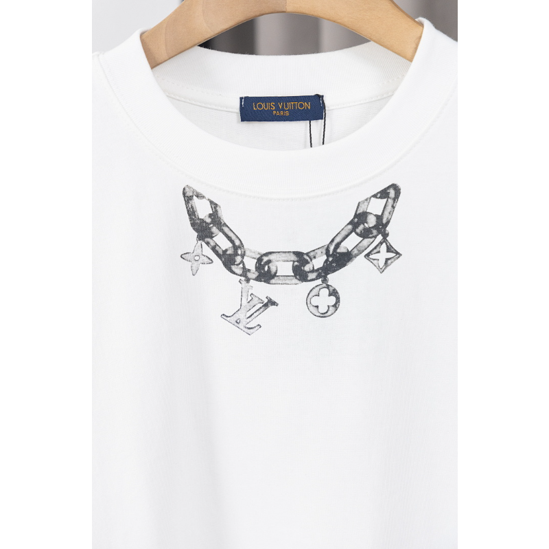 LVC054 New men's and women's summer pure cotton top T-shirt clothing