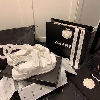 MCS57 Synthetic Leather slippers 35-41 Shoes With box