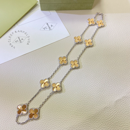 VAN57 Women's new product laser color separation ten flower necklace jewelry