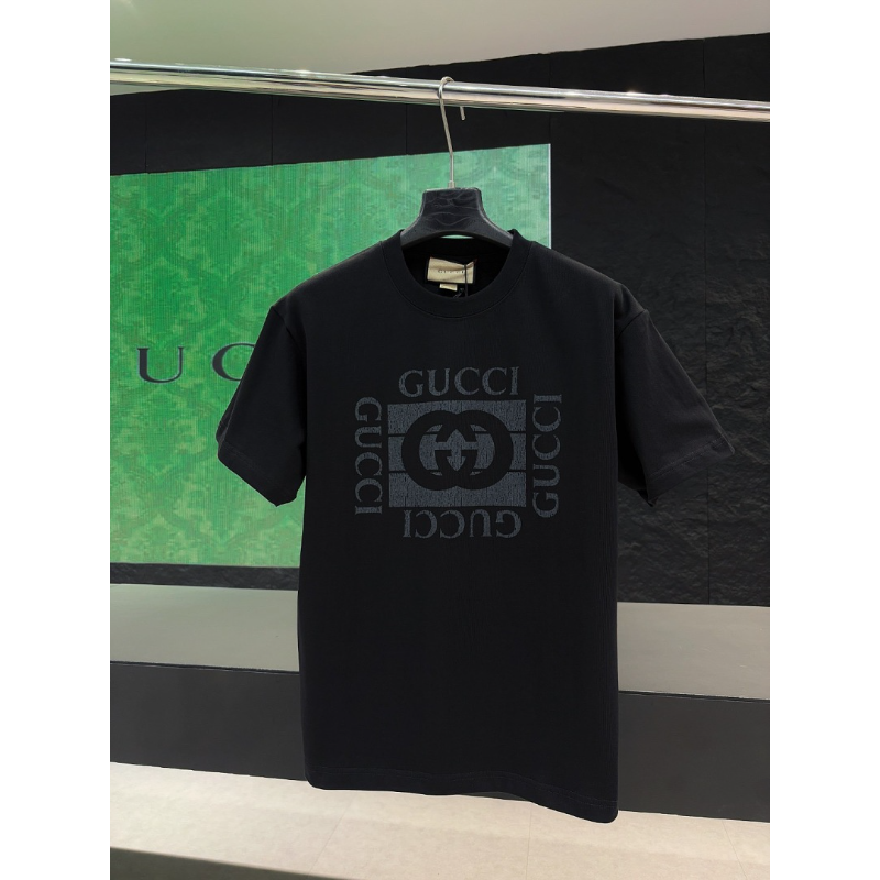 GUC051  New men's and women's summer pure cotton top T-shirt Clothing