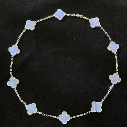 VAN100 High Version Clover Ten Flower Necklace Thick Plated 18K Necklace Jewelry