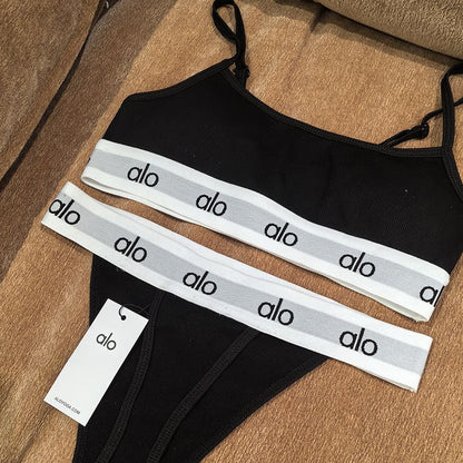 ALS1  Women’s sexy bikini, Pilates sports beach swimsuit set