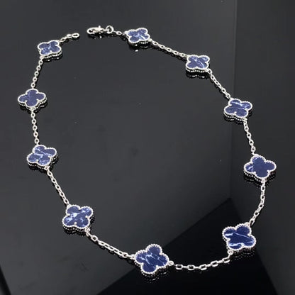 VAN100 High Version Clover Ten Flower Necklace Thick Plated 18K Necklace Jewelry