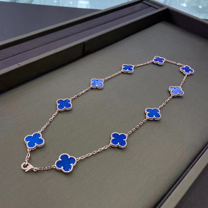 VAN100 High Version Clover Ten Flower Necklace Thick Plated 18K Necklace Jewelry