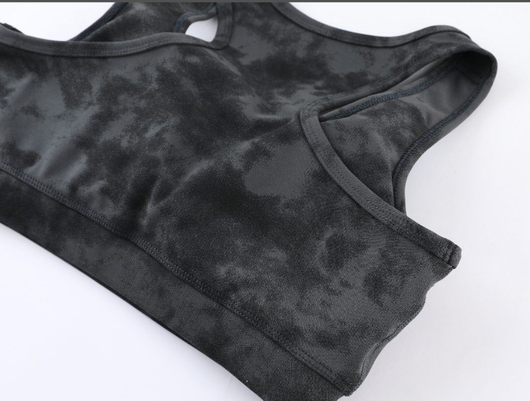 alo5101 Women's yoga clothes, sports bras, vest style underwear, elastic back tight fitting clothes, tie dye clothing