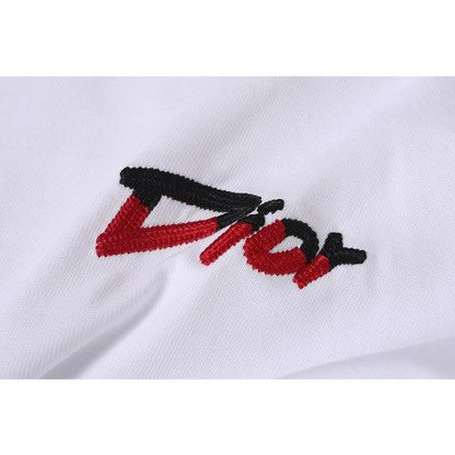 DIC23 New Men's and Women's Summer Short sleeved Cotton T-shirt Embroidered Craft Clothing