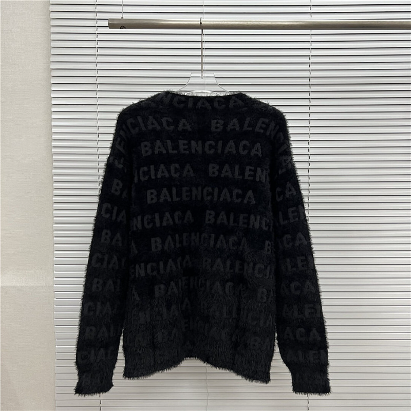 BAC12  Autumn and winter new high-quality men's and women's fashion autumn and winter new plush round neck sweater clothing