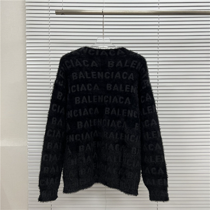 BAC12  Autumn and winter new high-quality men's and women's fashion autumn and winter new plush round neck sweater clothing