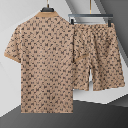 GUC15  New men's summer pure cotton set clothes+shorts clothing