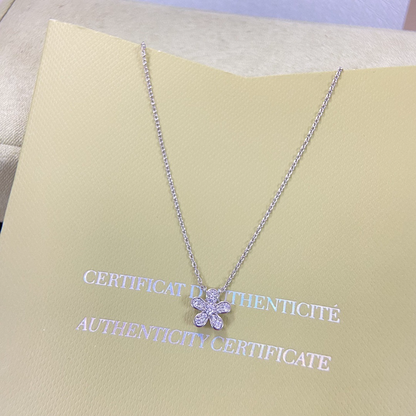 VAN46   Women's new product: diamond studded flower necklace and jewelry