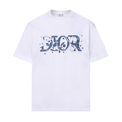 DIC21  New Men's and Women's Summer Short sleeved Cotton T-shirt Embroidered Craft Clothing