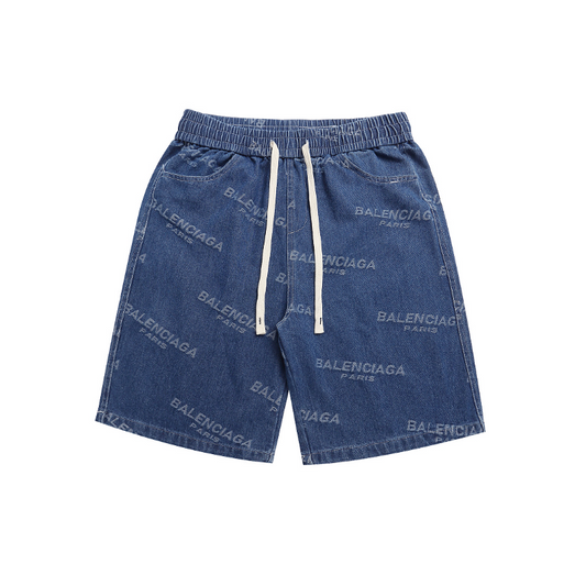 BAC16 New men's summer pure cotton denim style shorts casual shorts clothing
