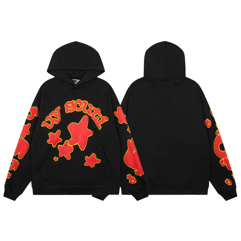 SPC15 New men's and women's autumn and winter pure cotton looped fabric zipper jacket hoodie, clothing
