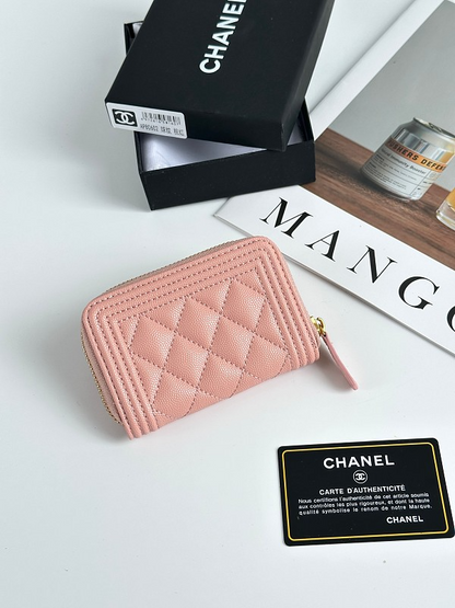 LCP74 Card bag 11-7.5CM Leather Wallet with box