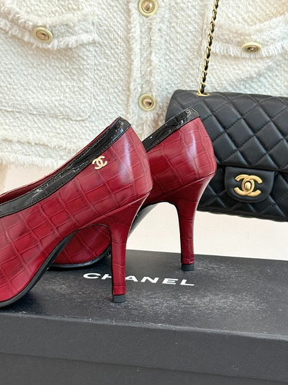 ZLCS5 High heels 6.5CM Size 35-41 Women Letaher shoes with box