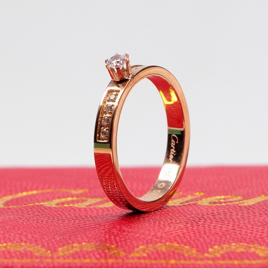 CAR41 carter diamonds ring for men and women with logo high quality jewelry