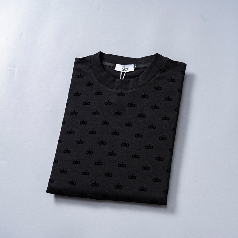 ALOC6 New men's and women's summer pure cotton top T-shirt clothing