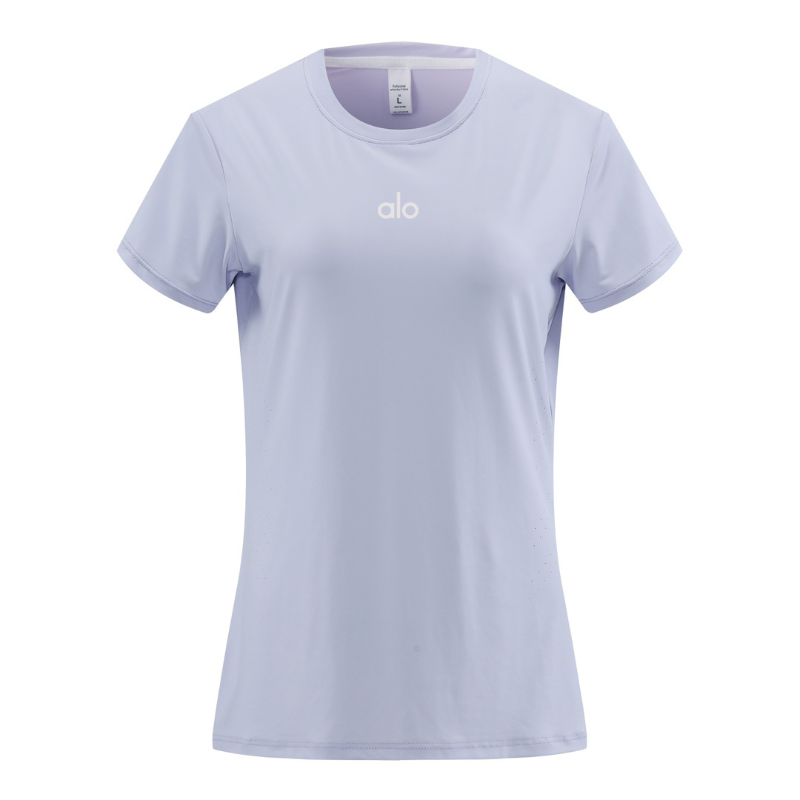 zalo2138   Women's short sleeved yoga, Pilates, fitness training, quick drying, lightweight running sportswear
