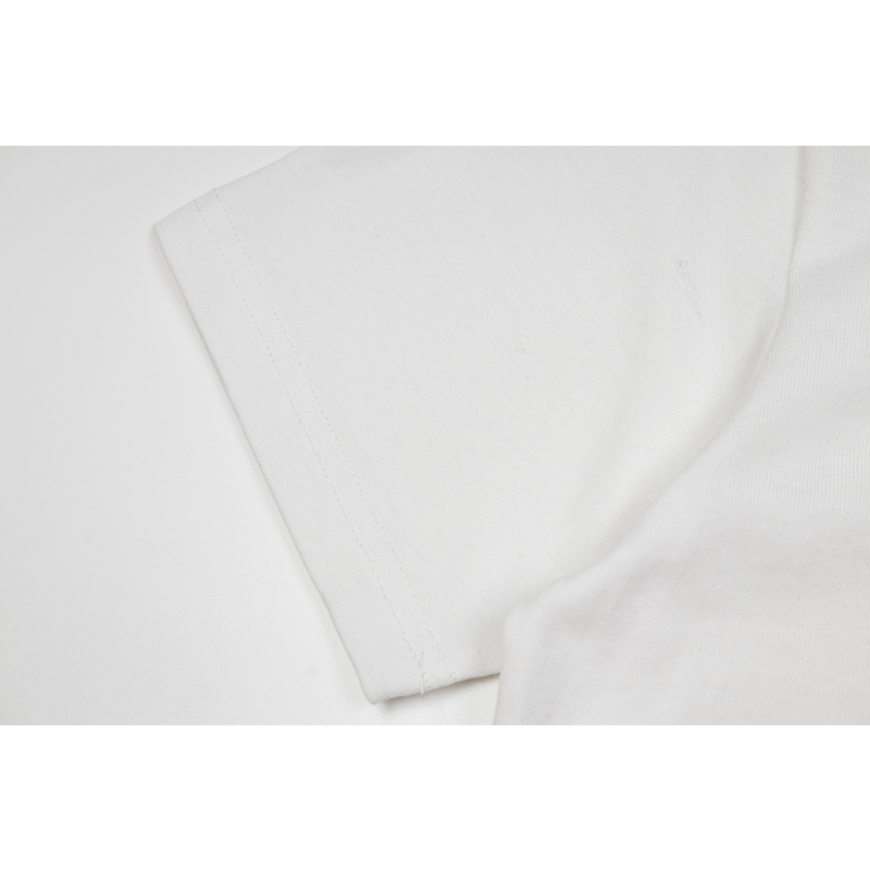 OFFC11 New men's and women's summer pure cotton short sleeved top clothing