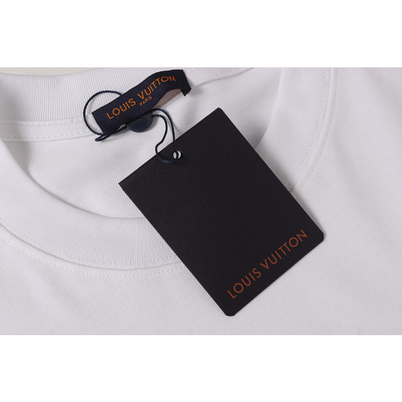 LVC056 High quality men's and women's pure cotton summer short sleeved T-shirt embroidered clothing