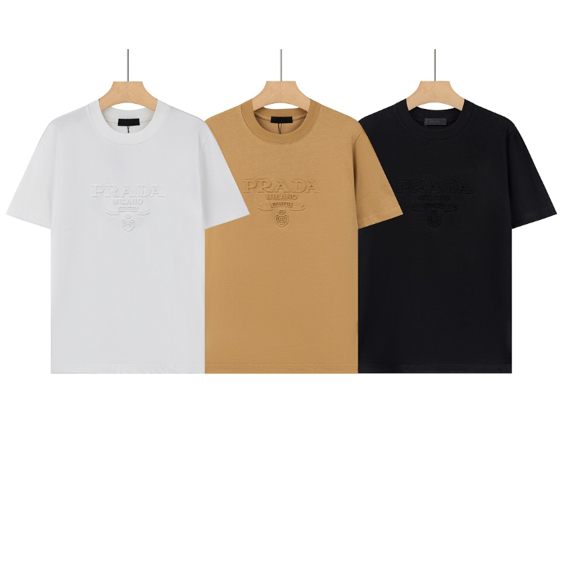 PRC35  New men's and women's summer pure cotton short sleeved top clothing