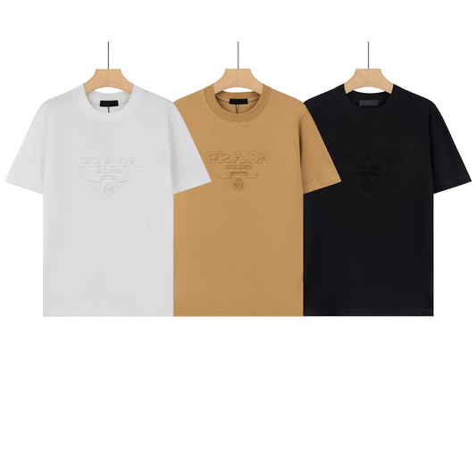 PRC35  New men's and women's summer pure cotton short sleeved top clothing