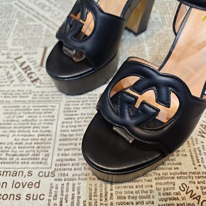 JHGS21 Slipper 12CM Heel Size 35-42 Shoes with box
