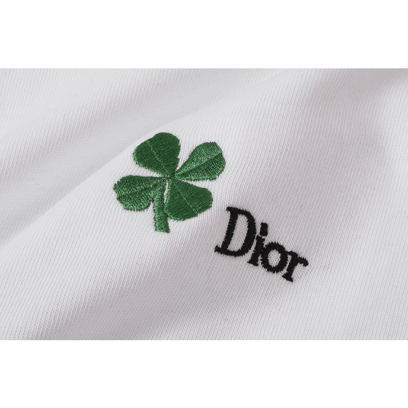 DIC38 High quality men's and women's pure cotton summer short sleeved T-shirt embroidered clothing