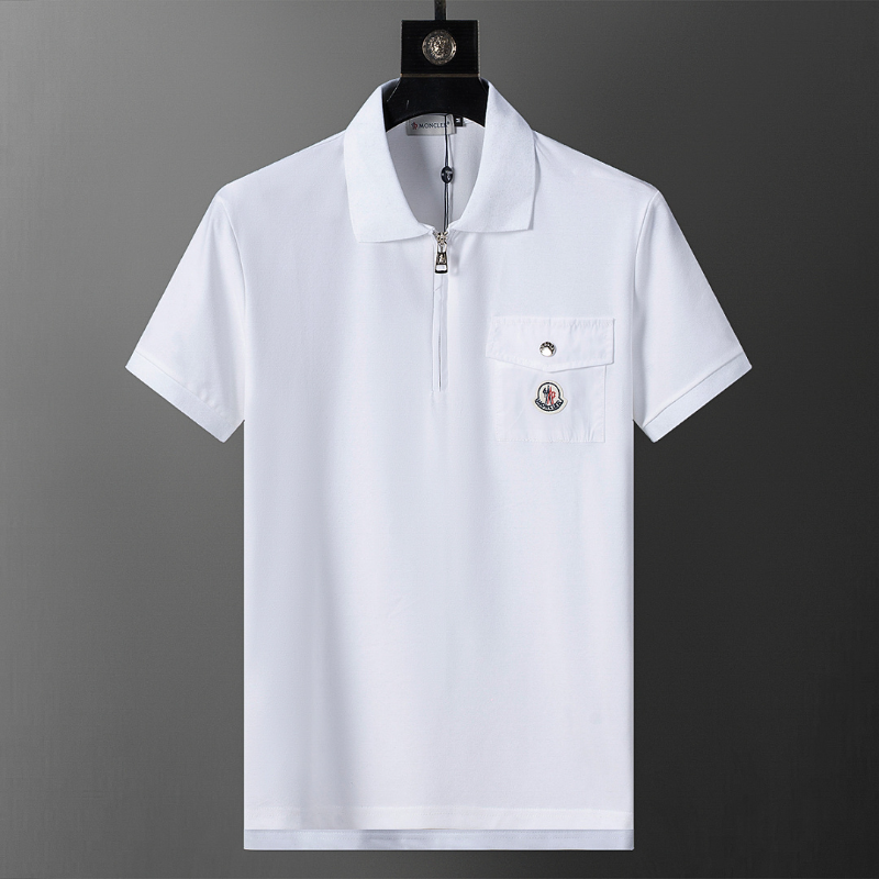 MOC045 New men's summer pure cotton polo top+shorts two-piece outfit clothing