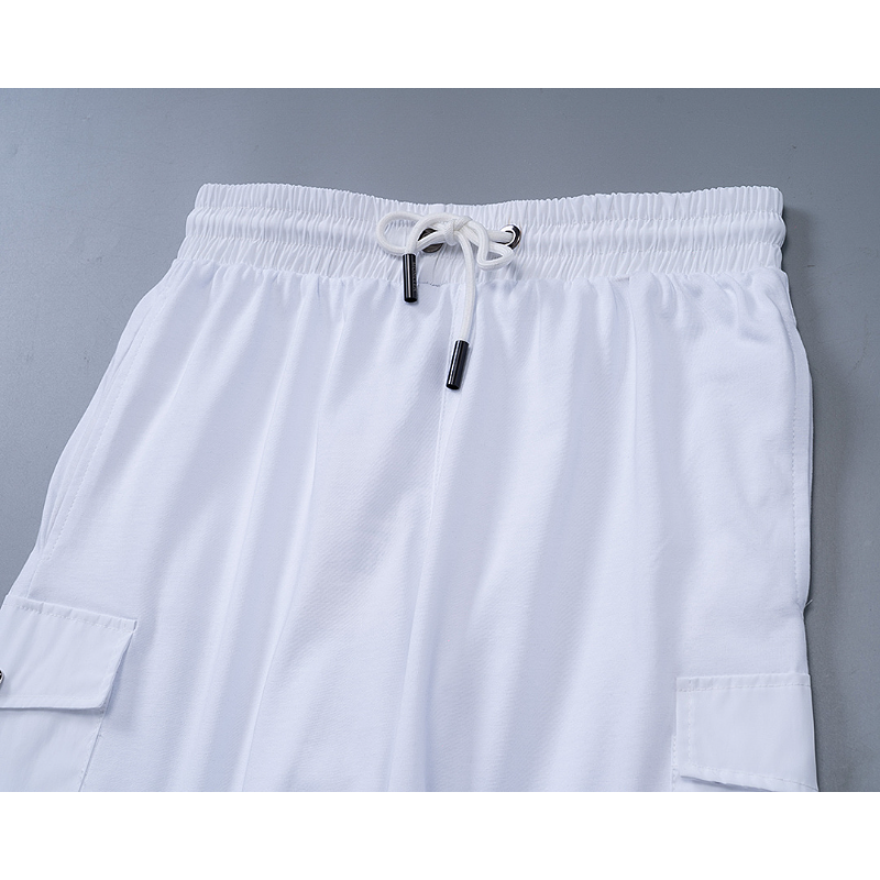 MOC045 New men's summer pure cotton polo top+shorts two-piece outfit clothing
