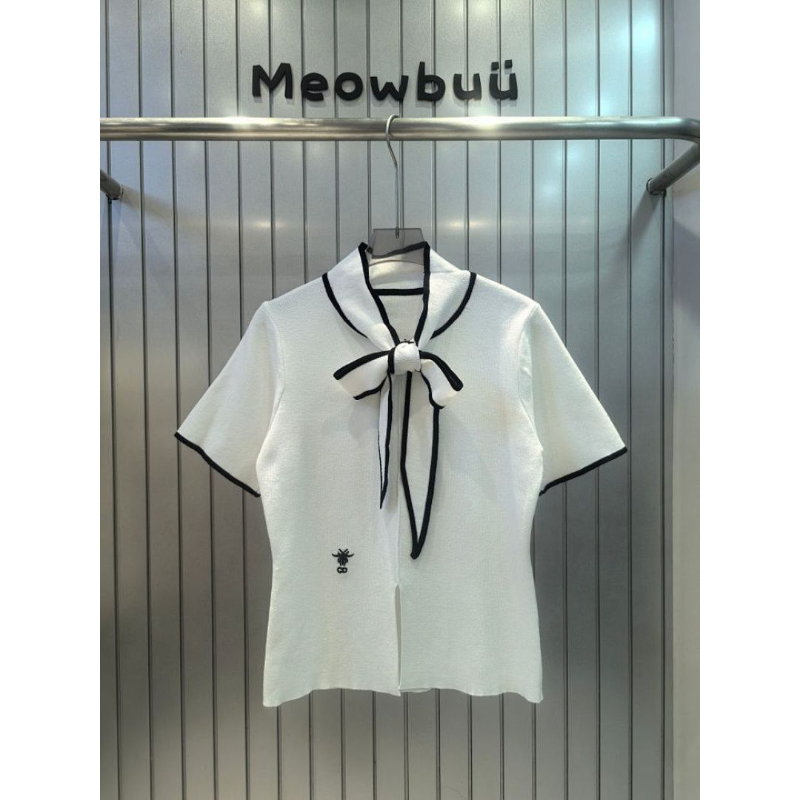 DIC29 New Style Women's Summer T-shirt Knitted Ice Silk Fabric Clothes