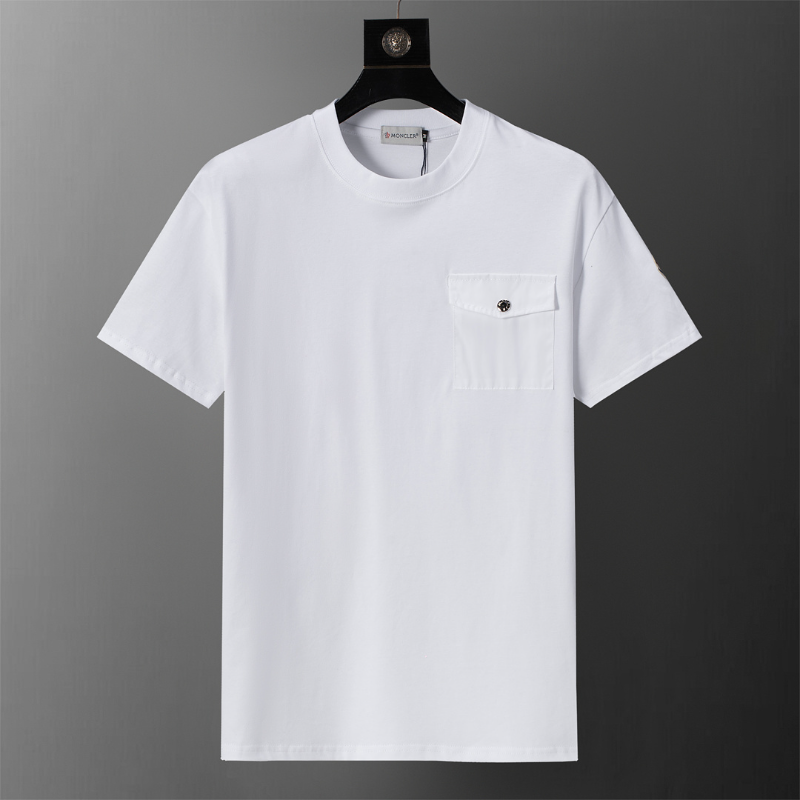MOC043 New men's and women's summer pure cotton short sleeved top clothing