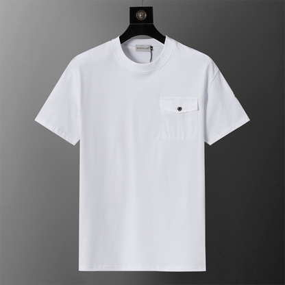 MOC043 New men's and women's summer pure cotton short sleeved top clothing