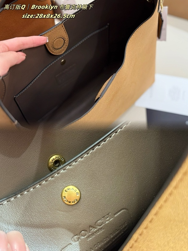 ACP60 Leather Bag 28-8-26.5CM suede Handbag With Box