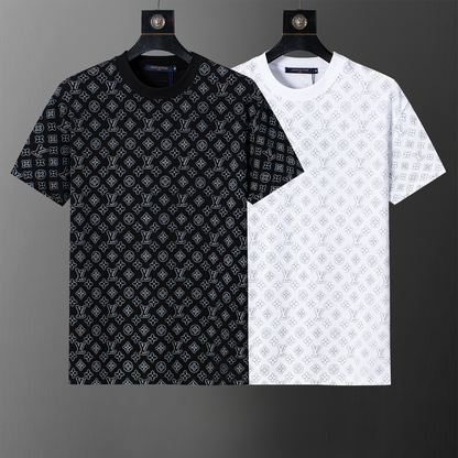 LVC204 New men's summer pure cotton top and short sleeved clothing