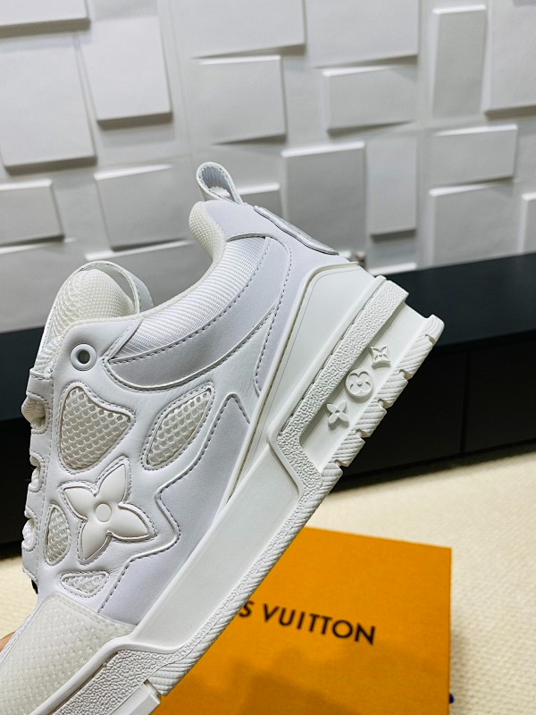 OLS45 Real Leather Women35-40 Man40-45 Sneakers shoes With box