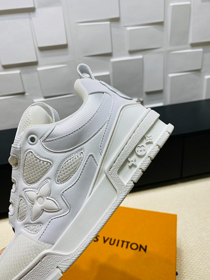 OLS45 Real Leather Women35-40 Man40-45 Sneakers shoes With box