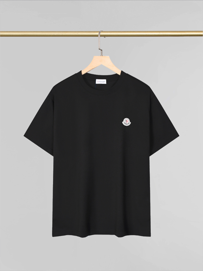 MOC040 New men's and women's summer T-shirt double yarn pure cotton fabric short sleeved top clothing