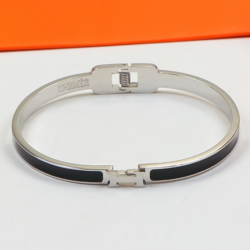 HB58 Narrow Edition H Letter Titanium Steel Bracelet for women jewelry