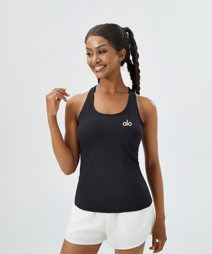 zalo2145   Women's Summer Thin Breathable Quick Drying Loose Skin friendly Yoga Sleeveless Hoodie Tank Top Clothing