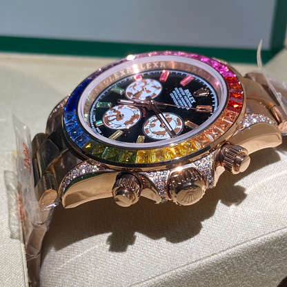 RW78 Exquisite diamond studded men's watch with 41 * 12mm CITIZEN movement watch